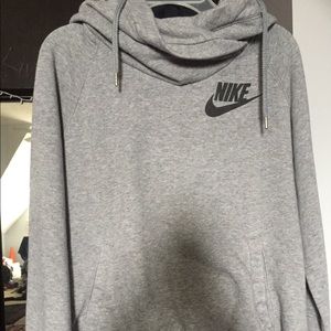 Gray Nike hoodie